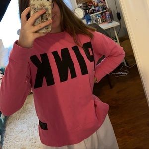 victoria’s secret pink crewneck sweatshirt